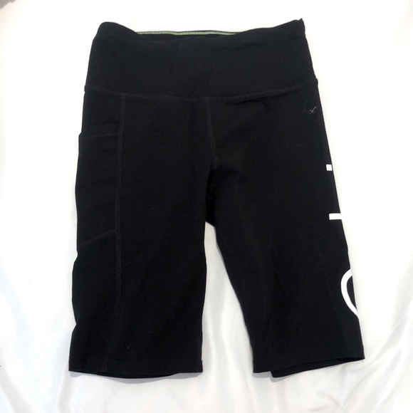 These are black biker shorts. These are perfect for for running or working out! - Picture 1 of 4